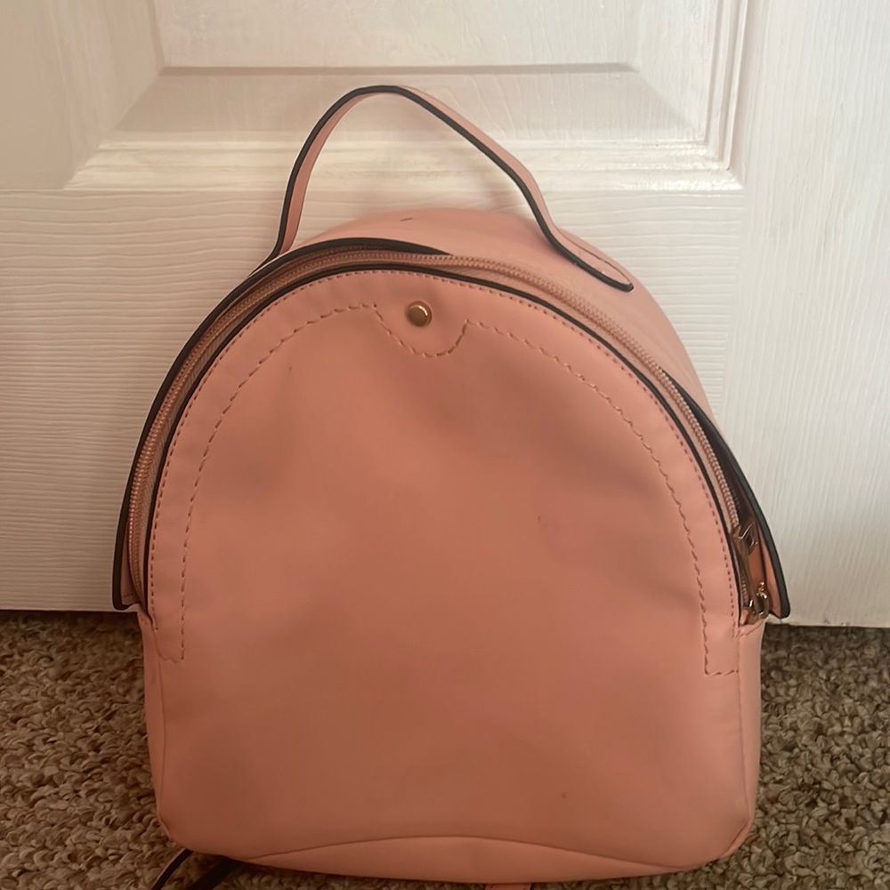 Pink target mini backpack